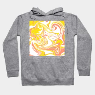 Orange and Yellow Abstract Pattern Hoodie